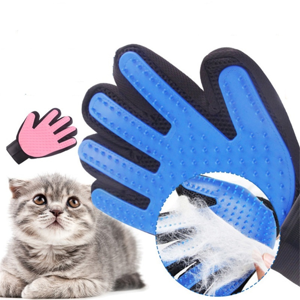 Pet Grooming Gloves Cat Hair Removal Brush Comb Supplies Right hand - Image 2