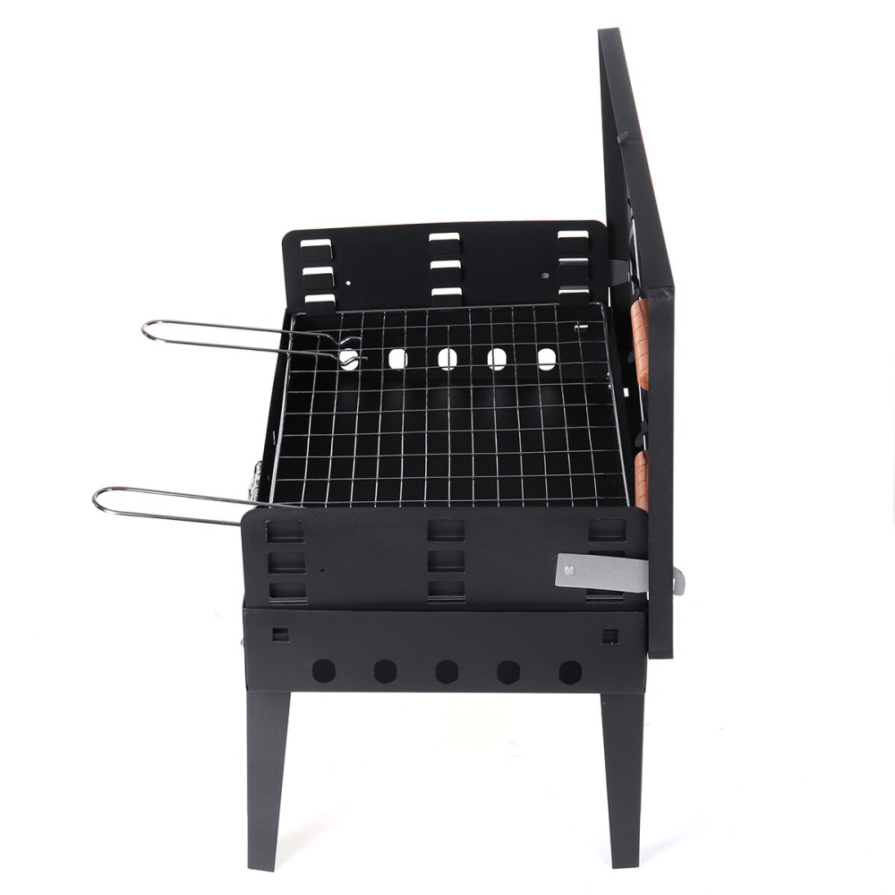 17.32x10.24x8.66inch BBQ Grill Charcoal Folding Cooking Stove Barbecue Accessories Camping Picnic Travel - Image 2