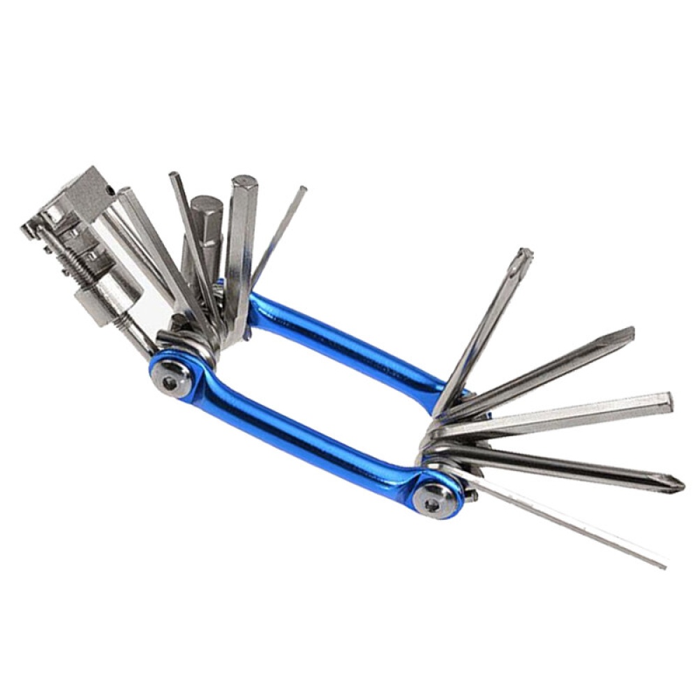 WEST BIKING 11-in-1 Bicycle Repair Tools Kit Multifunction Hex Spoke Cycling Screwdrivers Tools Tyres Lever Allen Wrench MTB Bike Tools - Yellow