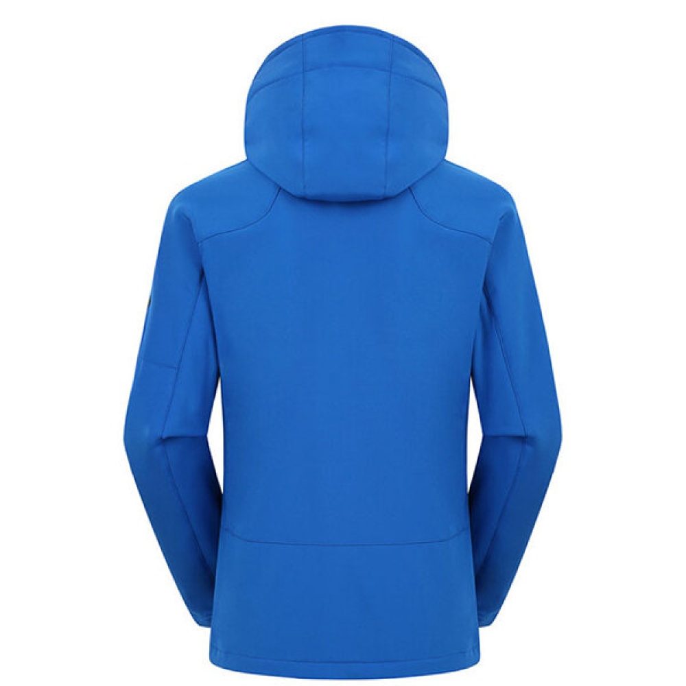 Waterproof Windproof Fleece Soft Shell Outdoor Jacket - M Black - Image 2