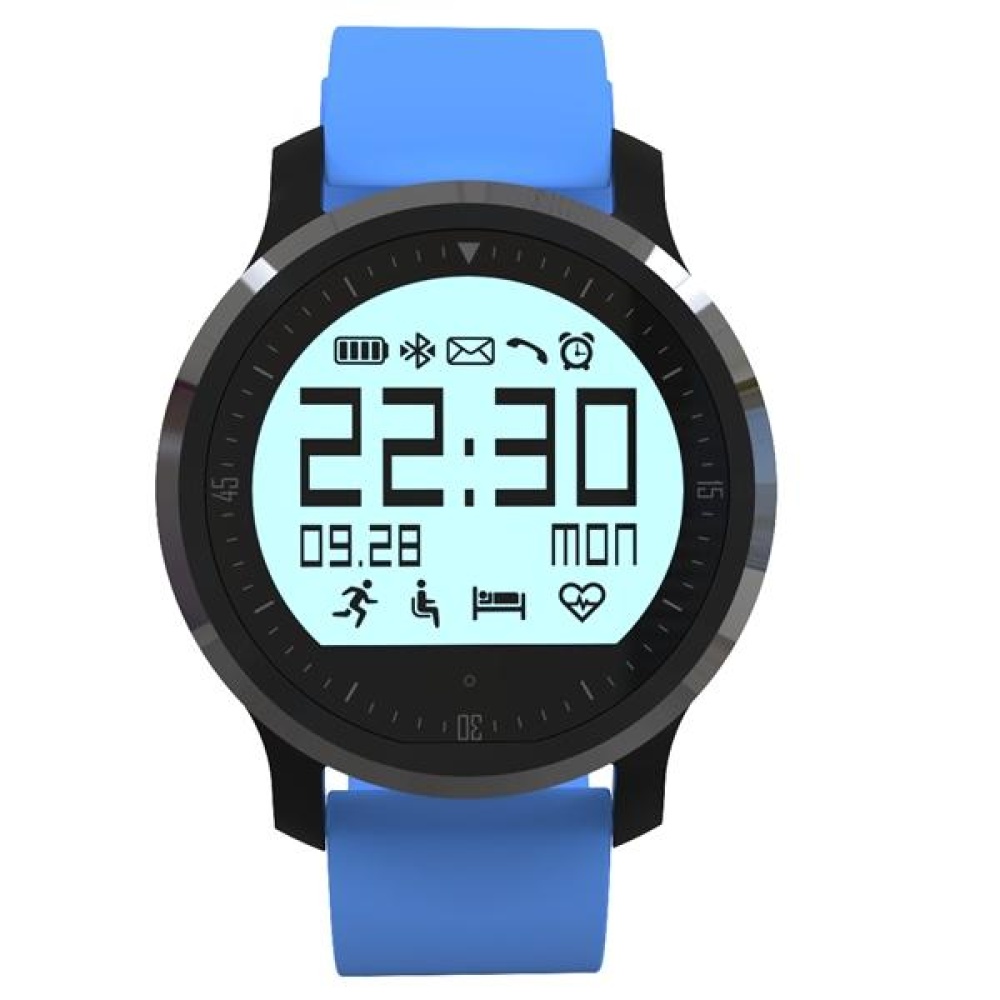 F68 bluetooth Heart Rate Smart Watch Touch Screen Sports Wristwatch IP67 Waterproof For Android And IOS - Blue - Image 2