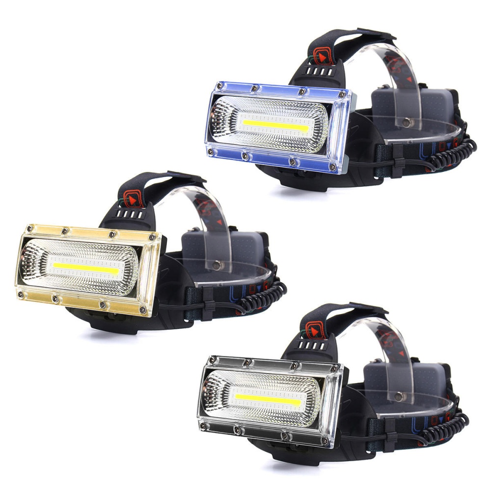 BIKIGHT 1300LM 30W COB LED Rechargeable 18650 USB Headlamp Cycling Lamp - Black - Image 2