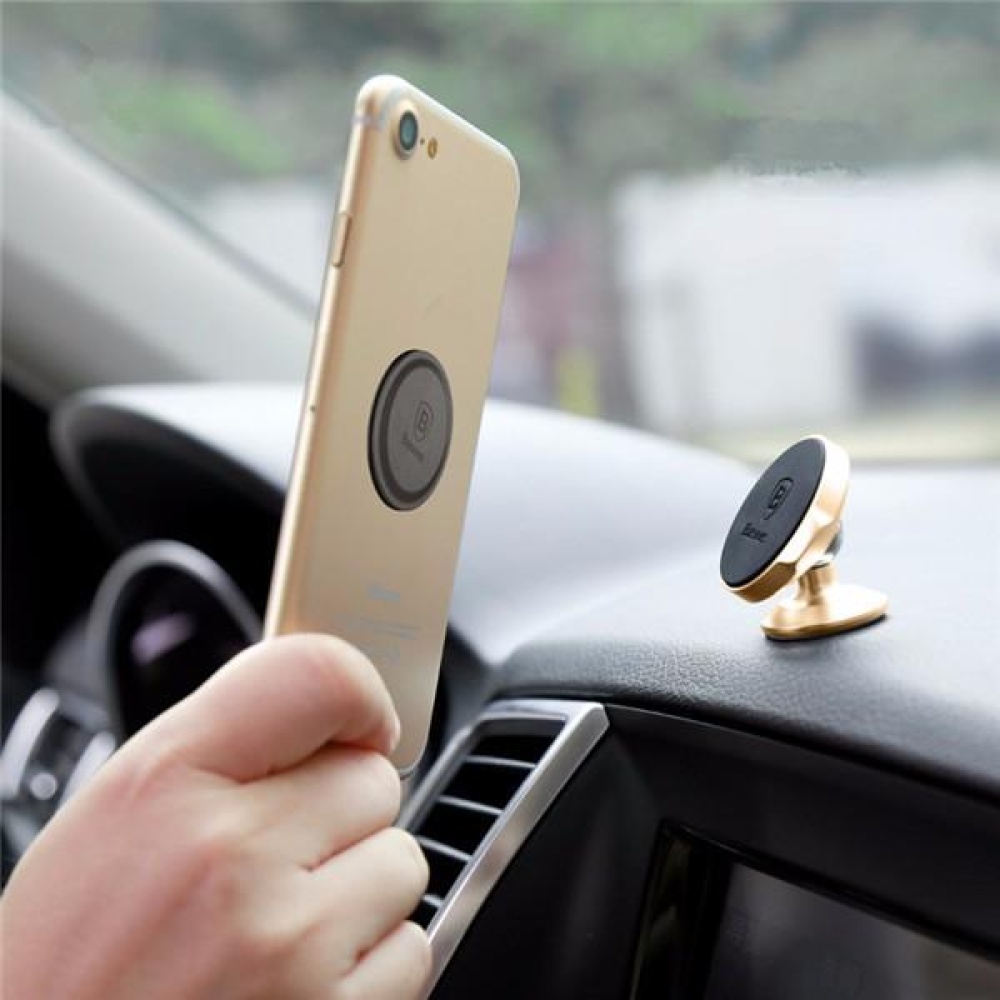 Beseus Samll Ears Series 360 Degreen Rotation Magnetic Bracket Car Mount Phone Stand for Smartphone - Gold - Image 2