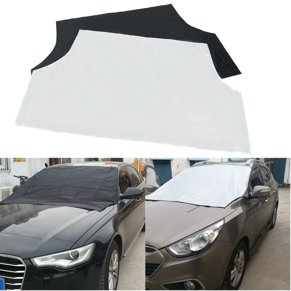 Outdoor Travel Car Sunshade SUV Magnet Windshield Cover Sun Shield Snow Ice Sun Frost Portector - Silver