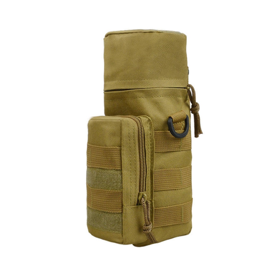 BL051 5.2L Water Bottle Bag Waterproof Oxford Fabric Bag Military Tactical Molle Waist Bag Utility Pouch Emergency Pocket Bag - Khaki - Image 2