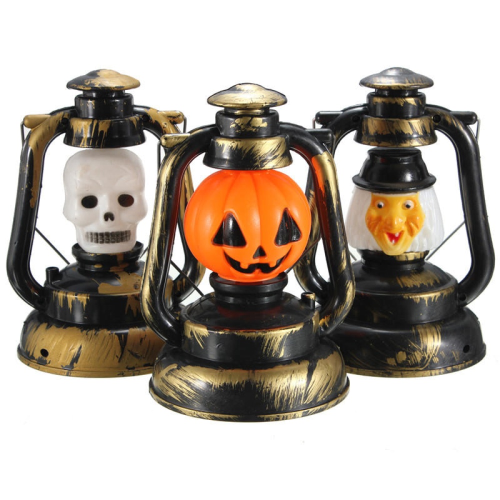 Pumpkin Skull Witch Lantern Lamp With Light Laughter - 2 - Image 2