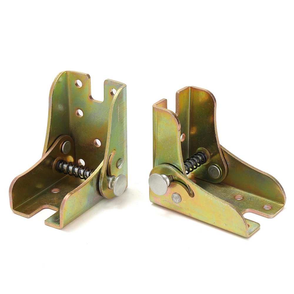 20Pcs Furniture Folding Feet Hinges Self Lock Zinc Alloy for Table Leg Bracket - Image 2