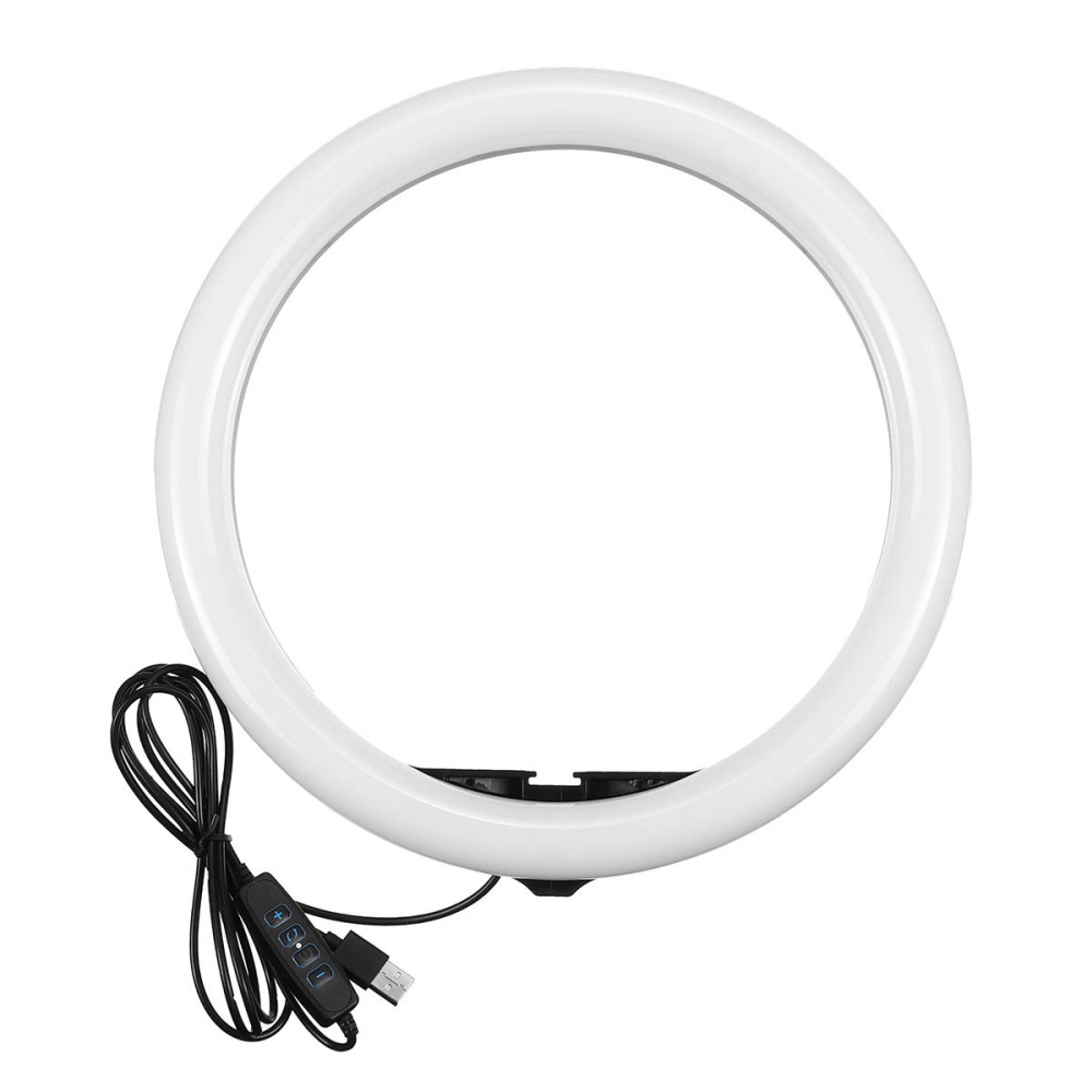 LED Ring Fill Light Studio Lamp Photographic For Video Live Beauty Makeup Mirror Light Streaming USB + Hose Phone Clip + PTZ - Image 2