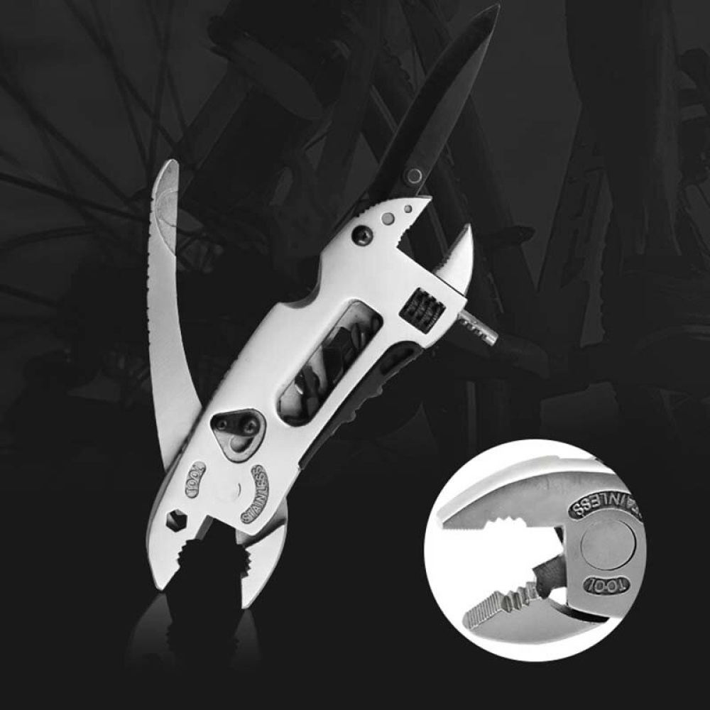 Multifuntion 5 in 1 Pliers Survival Multi Hand Tools Mini Screwdriver Set Adjustable Wrench Jaw Spanner Pocket Knife Repair Tool - Image 2