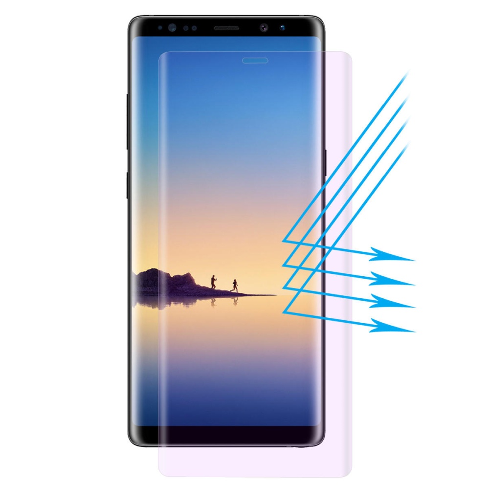 Enkay Clear Tempered Glass Screen Protector For Samsung Galaxy Note 8 3D Curved Edge Anti Blue Light - Image 2