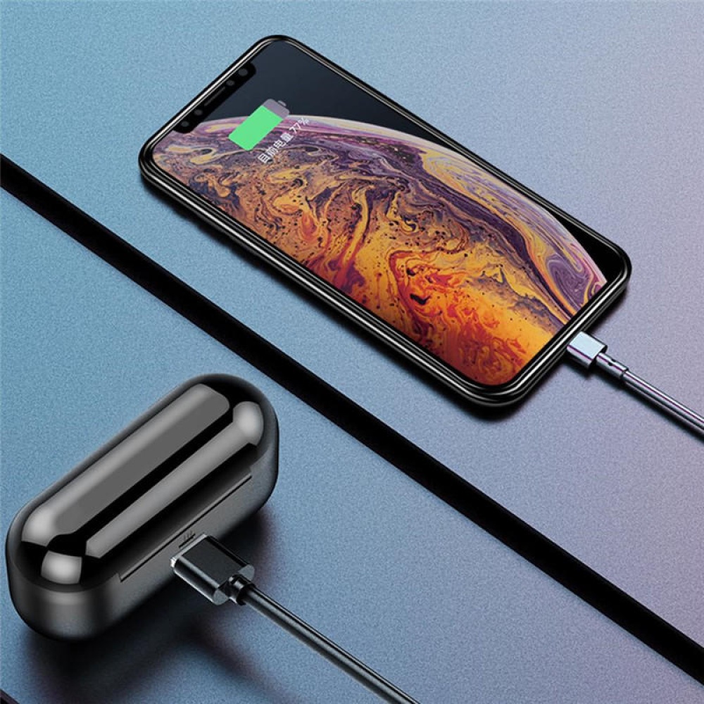 [bluetooth 5.0] F9 Mini Graphene Earphone True Wireless Digital Display Hi-Fi Headset Smart Touch Waterproof Headphone - Image 2