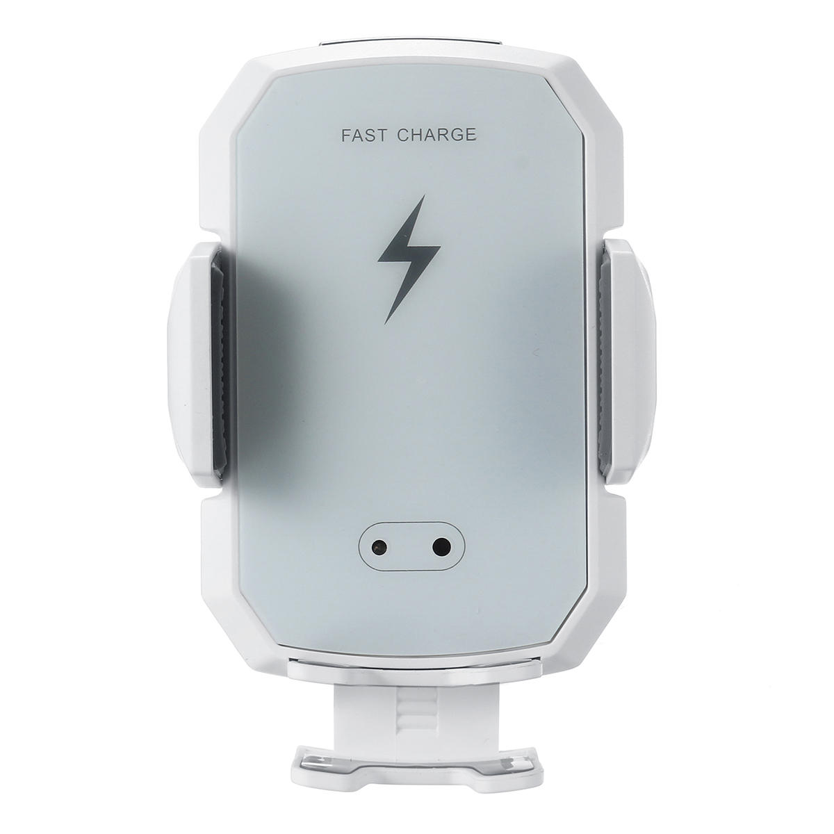 2 Color Wireless Charger Charging Car Phone Holder Infrared Sensor Bracket for Mobile Phone - White - Image 2