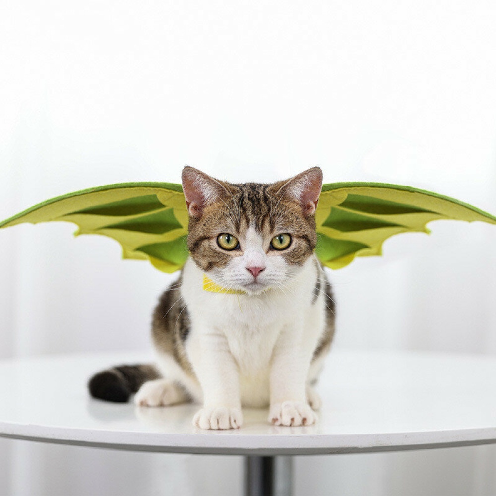 Pet Cat Clothes Cat Wearing Wings   Costume Funny Pet Cat Party Cosplay Apparel Clothing - Image 2