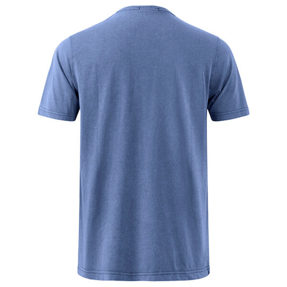 Summer Casual V Neck Comfort Cotton T-shirt Men's Fashion Chest Pocket Tops Tees - Light Grey M - Image 2