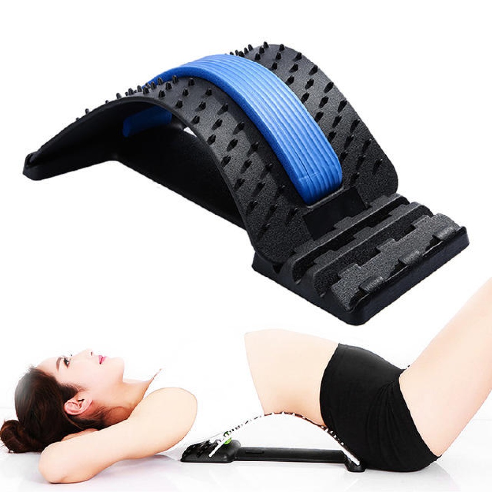 KALOAD Back Massage Magic Stretcher Back Support Lumbar Spine Massager Relaxation Fitness Tools - Purple - Image 2