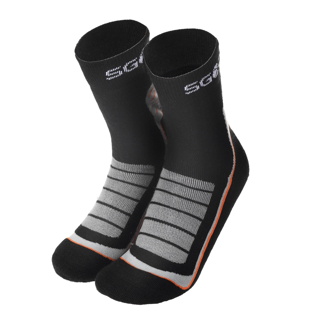 SGODDE 2Pair Men's Wool Socks Warm Breathable Elastic Winter Outdoor Sports Hiking Socks - 6.5-8.5 - Image 2