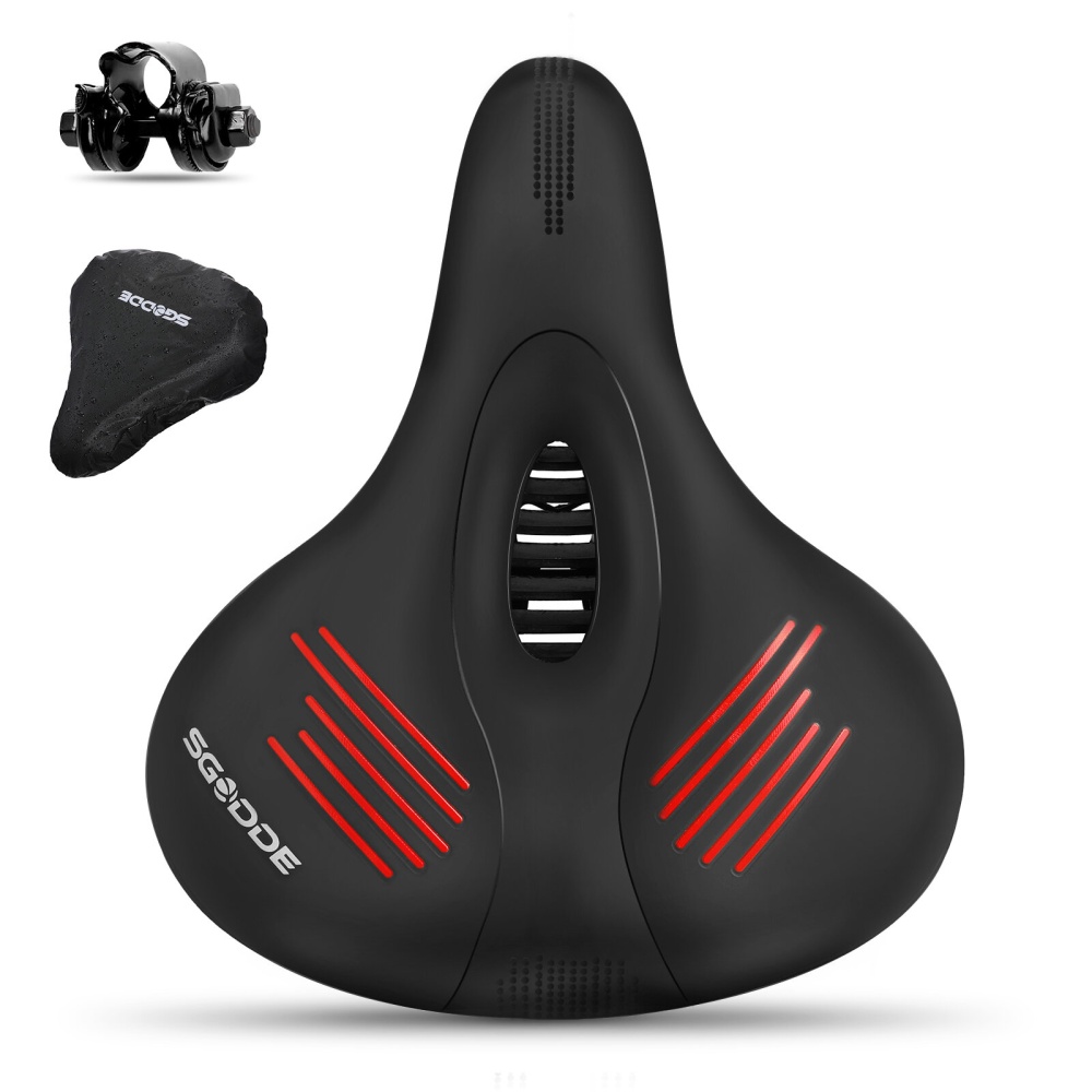 Bike Saddle Breathable Hollow Shock Absorbed Comfortable Bicycle Seat Cushion Bike Accessories - S - Image 2