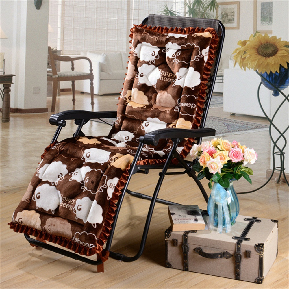 Lounge Thicken Relax Rocking Chair Cushion Washable Soft High Back Mat Comfortable Printed Seat Pad for Recliner - type1 - Image 2