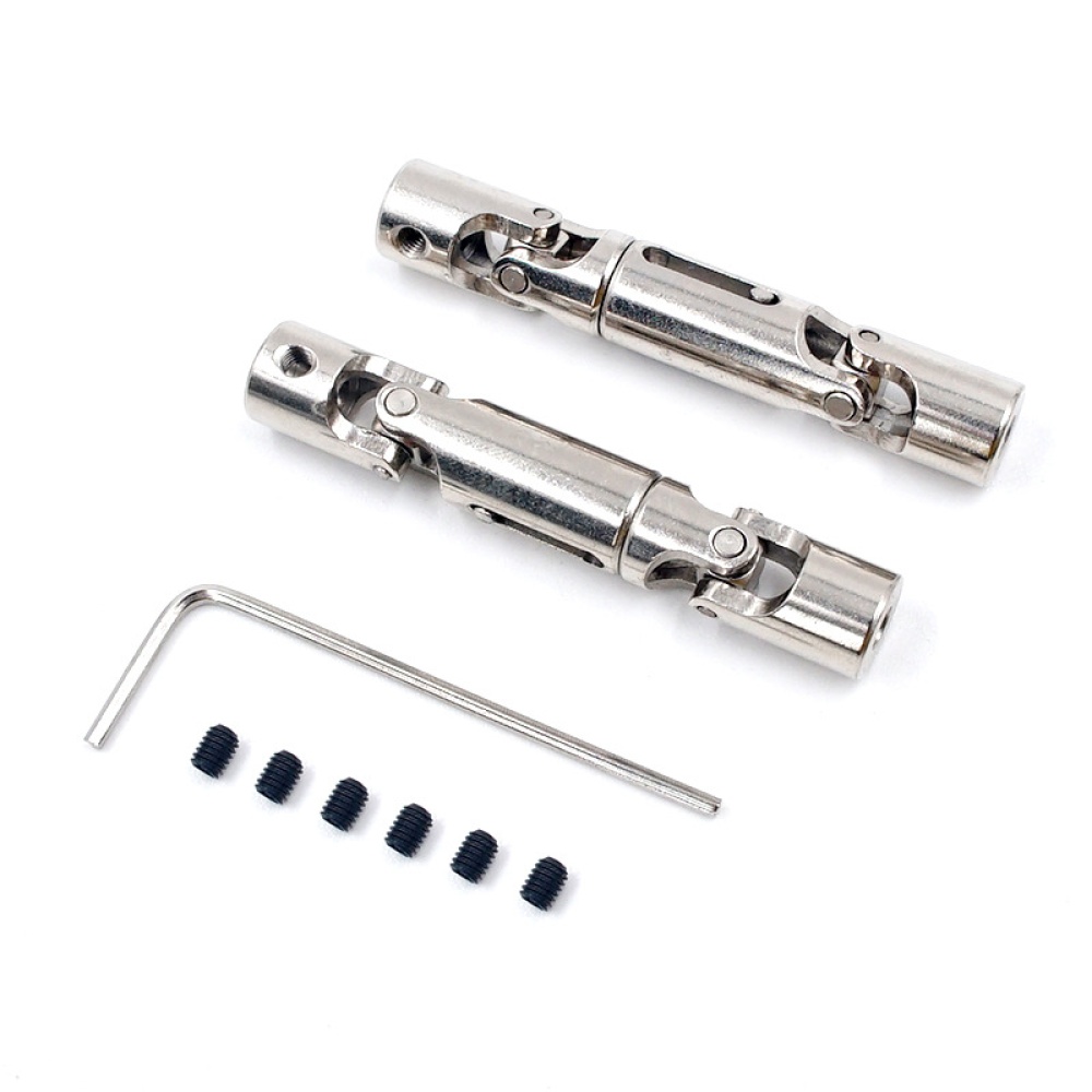 HengLong WPL B1 B-1 B14 B-14 B24 B-24 C14 C-14 1/16 Truck RC Car parts upgrade Metal Transmission shaft Silver - Image 2