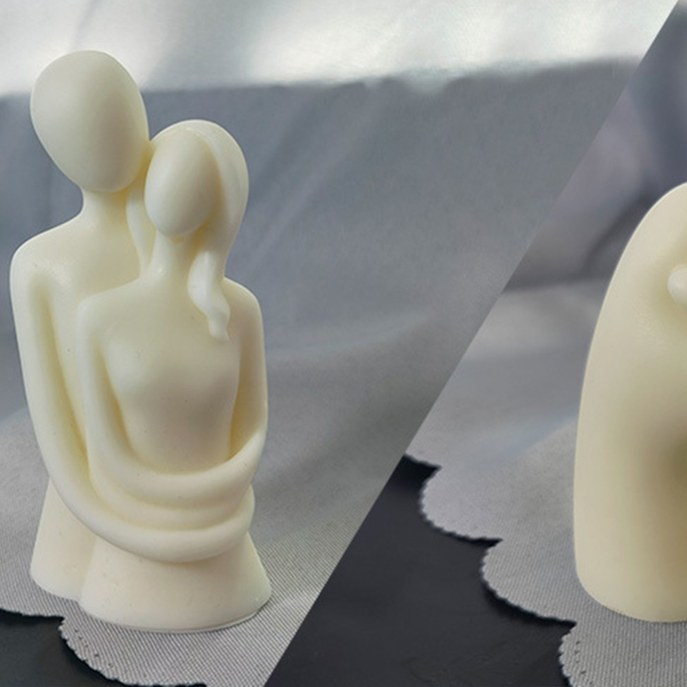 Silicone Human Portrait Shaped Scented Candle Mold Diy Shaper Family-Child RX-63 - Image 2