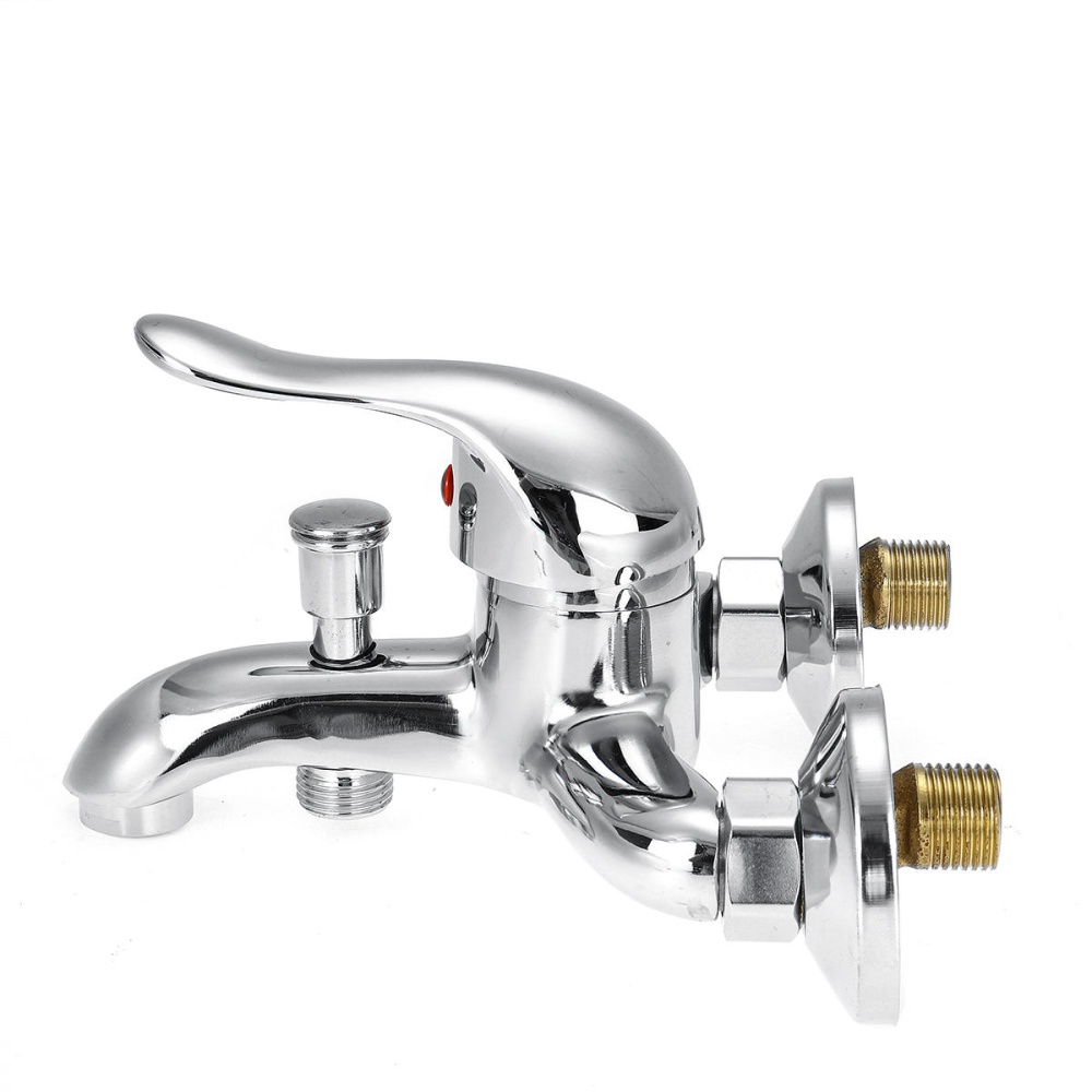 Triplet Faucet Wall Mounted Bathroom Bath Shower Basin Tap Water Mixer Zinc Alloy - Image 2