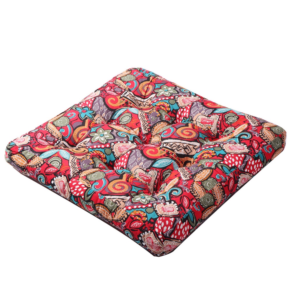 55x55x10cm Square Tatami Cushion Cotton Linen Floor Pillow Chair Seat Pad Mat - #1 - Image 2