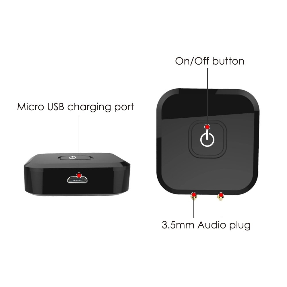 bluetooth 4.1 Portable Airplane Bluetooth Transmitter with Built-in 200mAh lithium battery for Airplane - Image 2