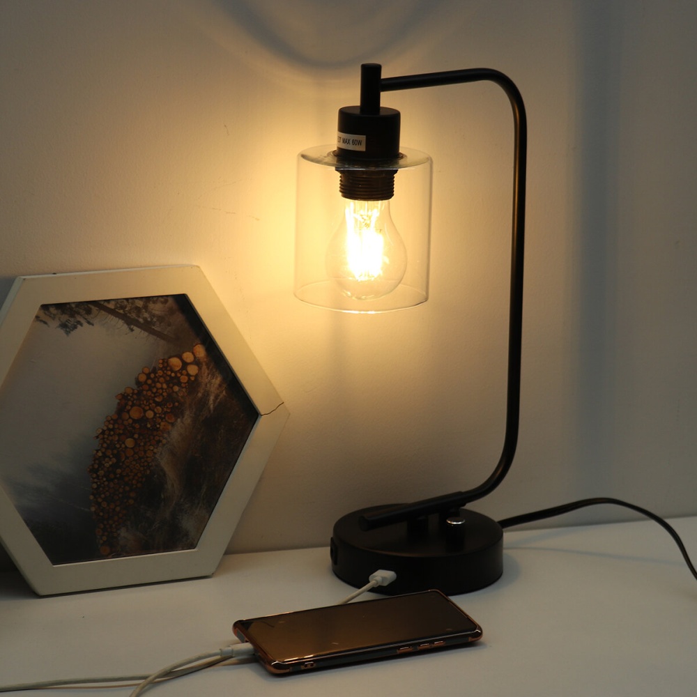 Dimmable Bedside LED Desk Light Table Reading Lamp Touch Sensor USB Rechargeable - Image 2