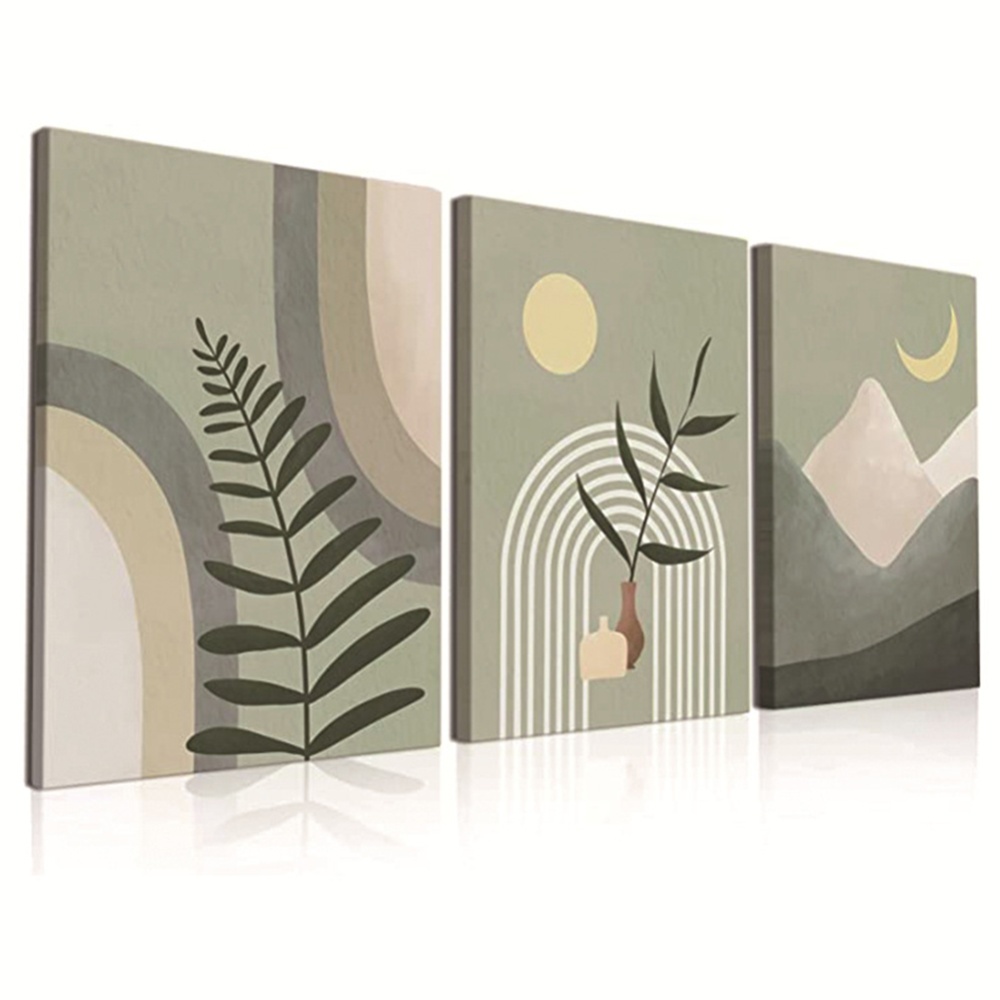 3pcs Canvas Oil Painting Colorful High-definition Printing Frameless Wall Art 40x60cm