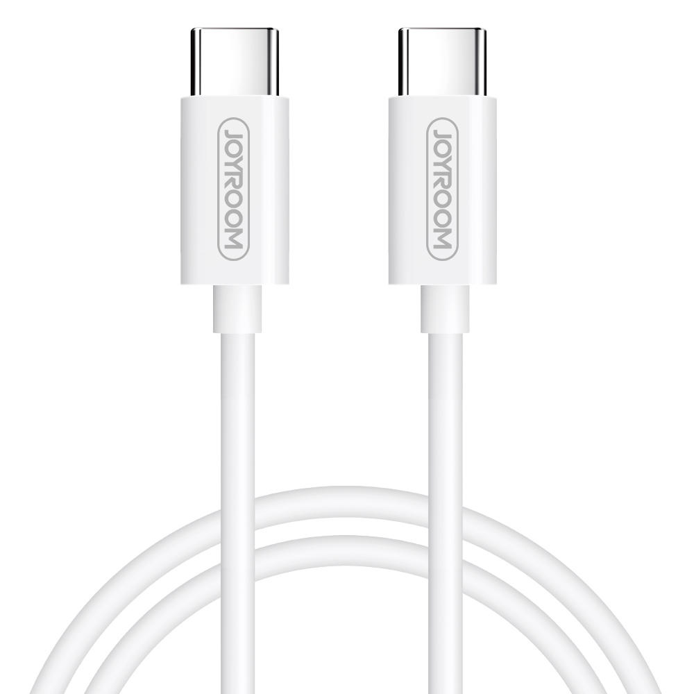 Joyroom 3A Type C to Type C 60W Fast Charging Data Cable For HUAWEI Mate 20 P20 S9 S10 Note - White