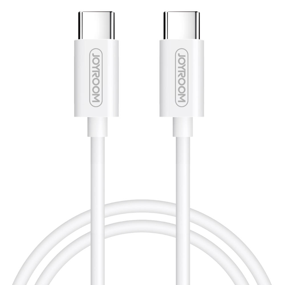 Joyroom 3A Type C to Type C 60W Fast Charging Data Cable For HUAWEI Mate 20 P20 S9 S10 Note - White