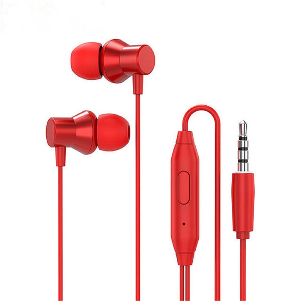 Lenovo HF130 Bass 3.5mm Wired In-ear Earphone Universal Headphones for Smartphone MP3 - Black - Image 2