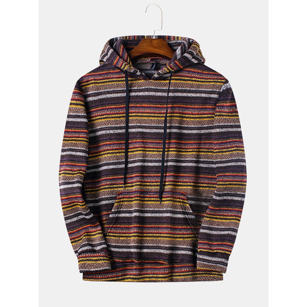 Fashion Hooded Solid Color Drawstring Casual Sweatshirt - 2XL Black