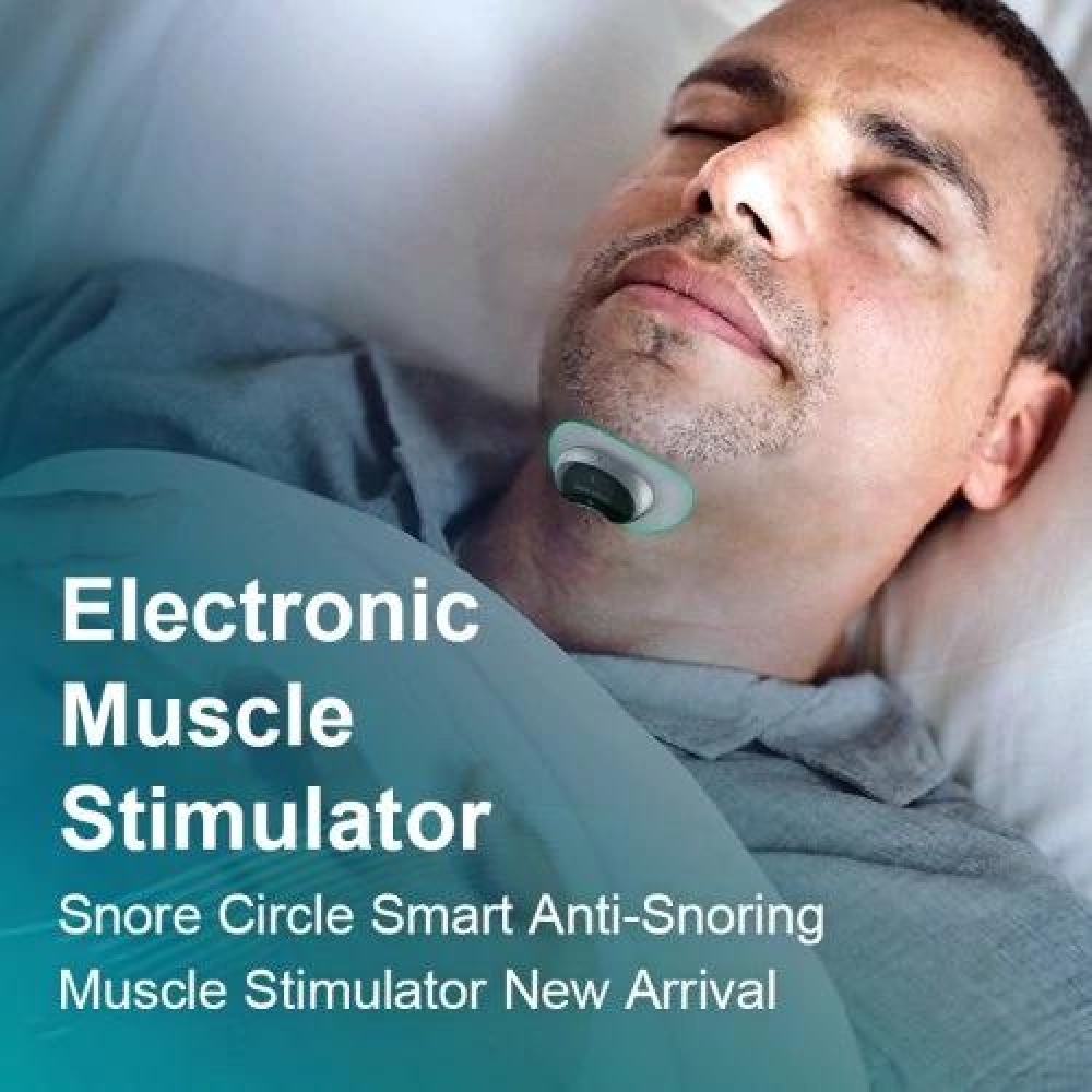 Snore Circle Smart Anti Snoring Muscle Stimulator Snore Stopper Device USB Rechargeable Sleep Instrument Stop Snoring Portable Sleep Monitor Effectiv - Image 2