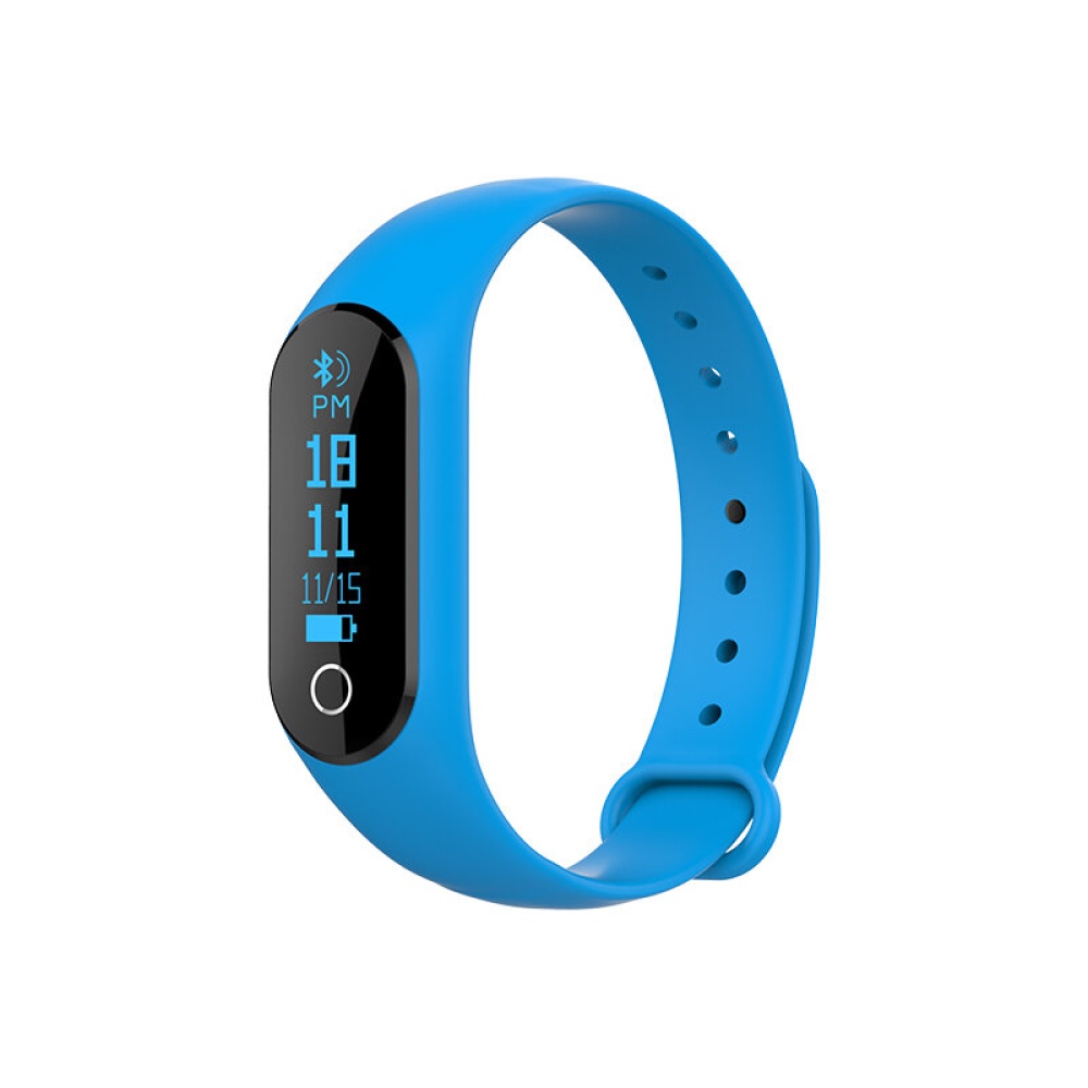 XANES W25B 0.42" OLED IP67 Waterproof Smart Watch Heart Rate Monitor Smart Bracelet Sports - Blue - Image 2