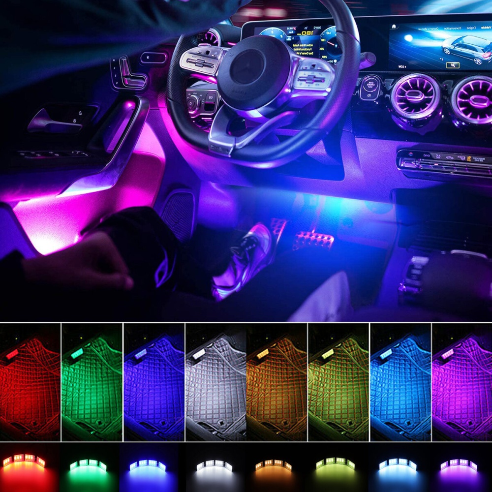 Full Car 8M RGB Ambient Fiber Optic Atmosphere Light Interior Light Wireless - Image 2