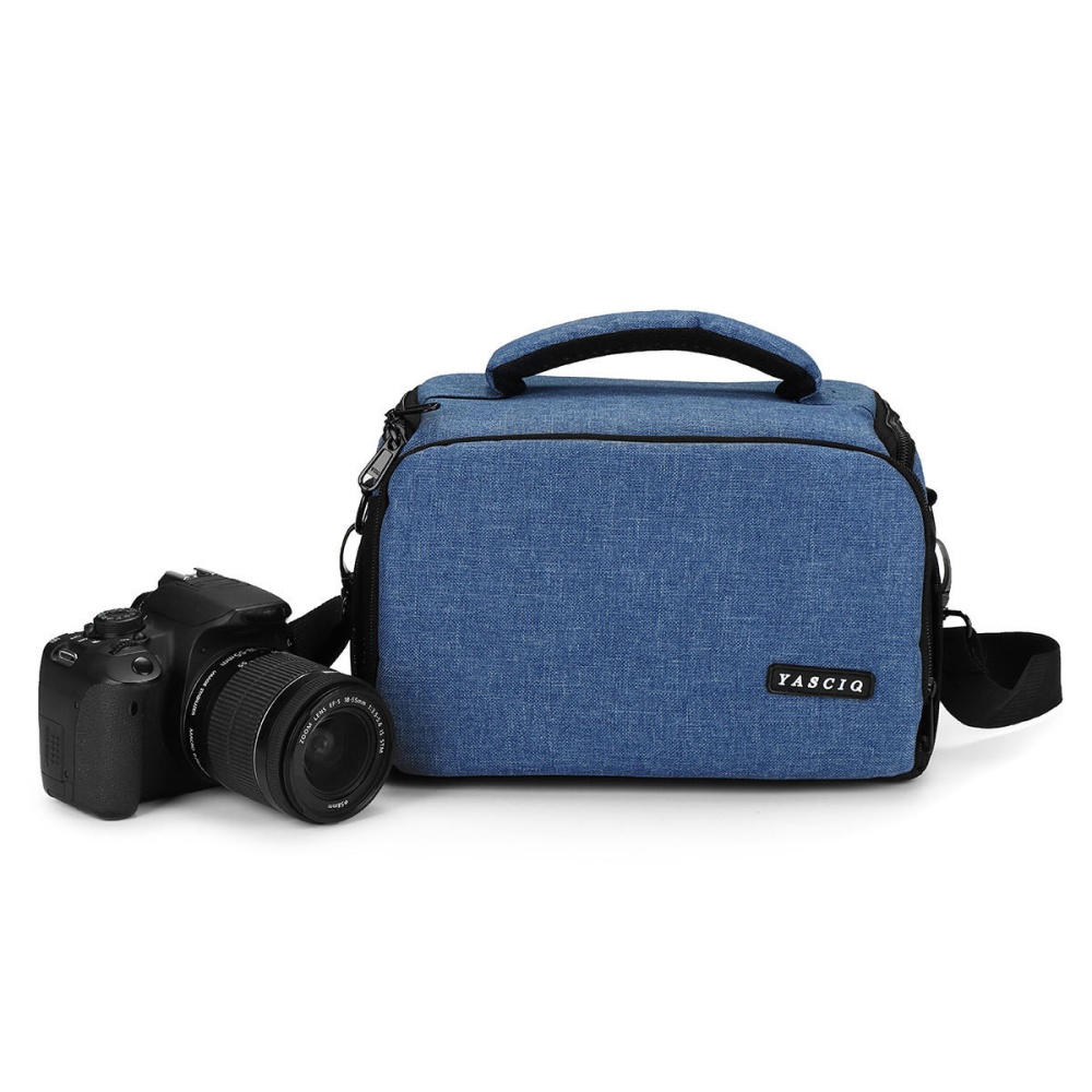 Professional DSLR Shoulder Camera Bag Outdoor Sports Digital Waterproof Anti-theft Camera Bag - Blue - Image 2