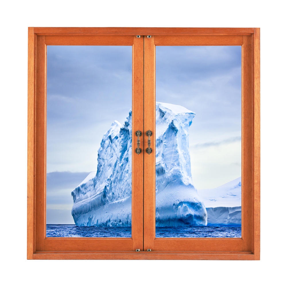 Iceberg 3D Artificial Window View 3D Wall Decals Frigid Barrier PAG Stickers Home Wall Decor Gift - Image 2