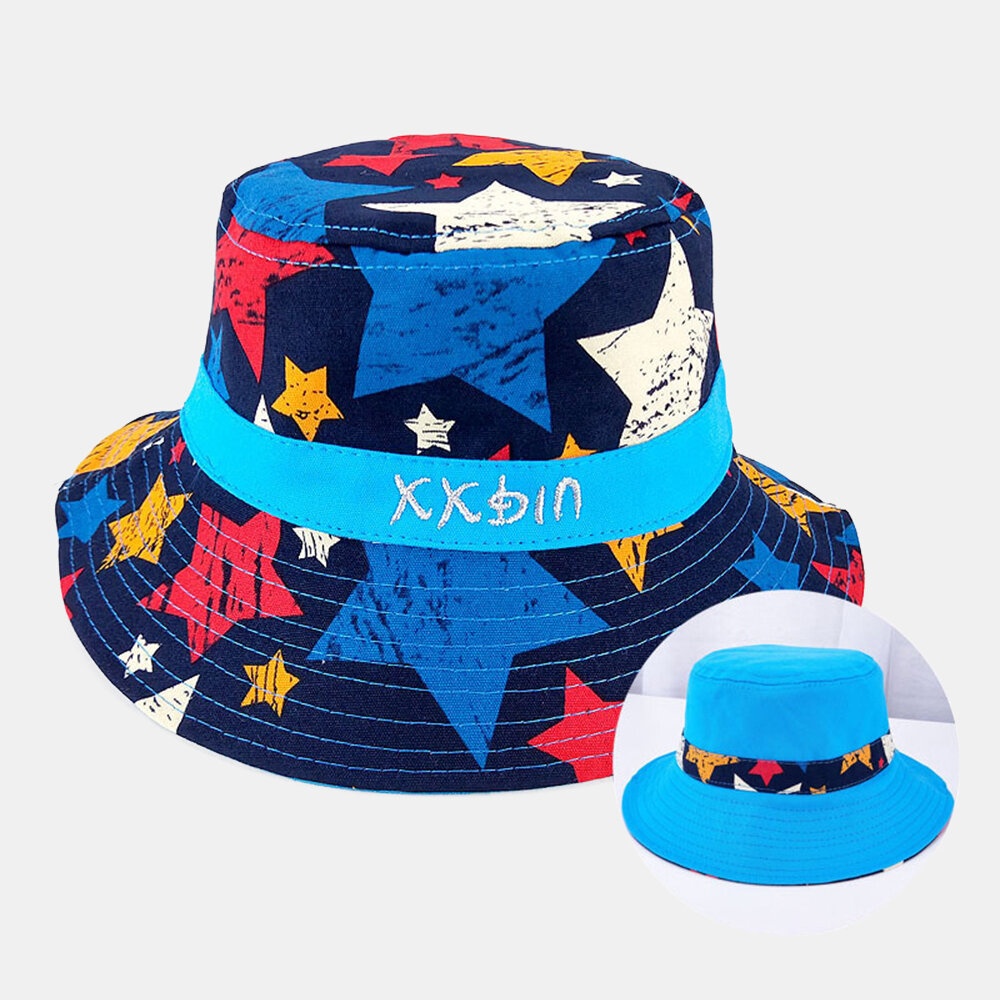 Kids / Little Kids(1-4ys) Children's Funny Cartoon Pattern Fisherman Hat Windproof Dust Cap - Blue - Image 2