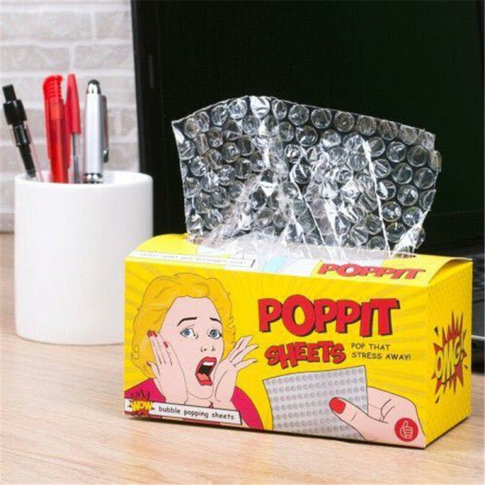 Poppit Sheets Decompression Artifact Bubble Paper Tissue Paper Vent Decompression Toy Bubble Film - Image 2