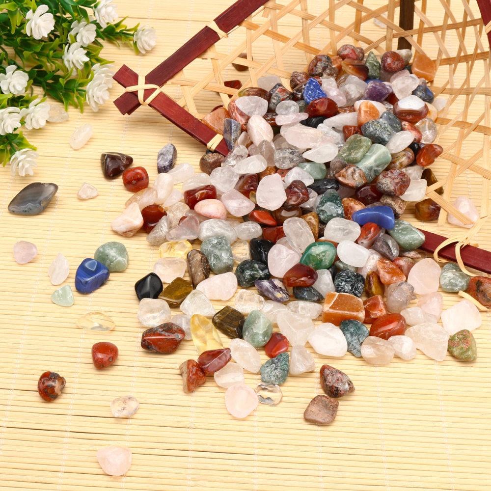 1000g Natural Quartz Crystals Bulk Mixed Agate Gemstones Healing Tumbled Stone - Image 2