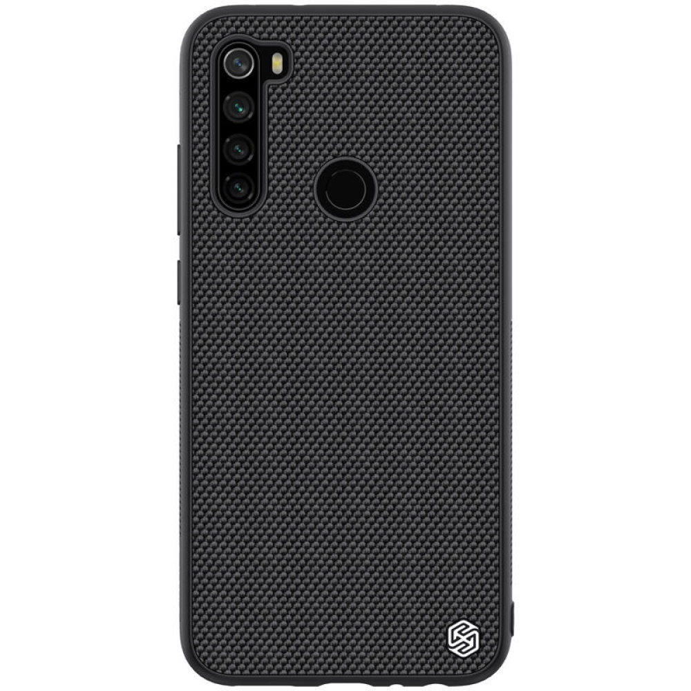 For Xiaomi Redmi Note 8 NILLKIN Anti-fingerprint Anti-slip Nylon Synthetic Fiber Textured Protective Case Non-original - Black - Image 2