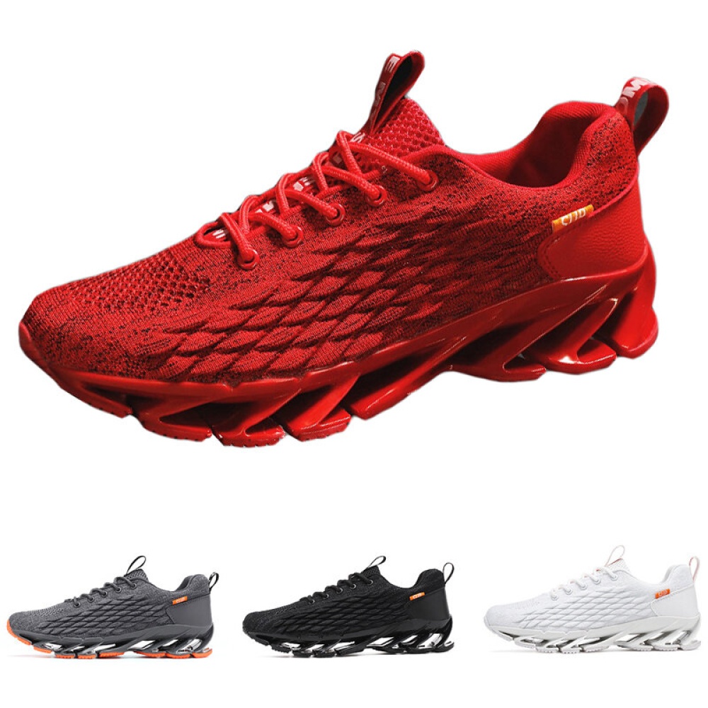 Men's Breathable Mesh Running Shoes Summer Sport Sneakers Casual Walking Shoes For Outdoor Sport Cycling - White 8