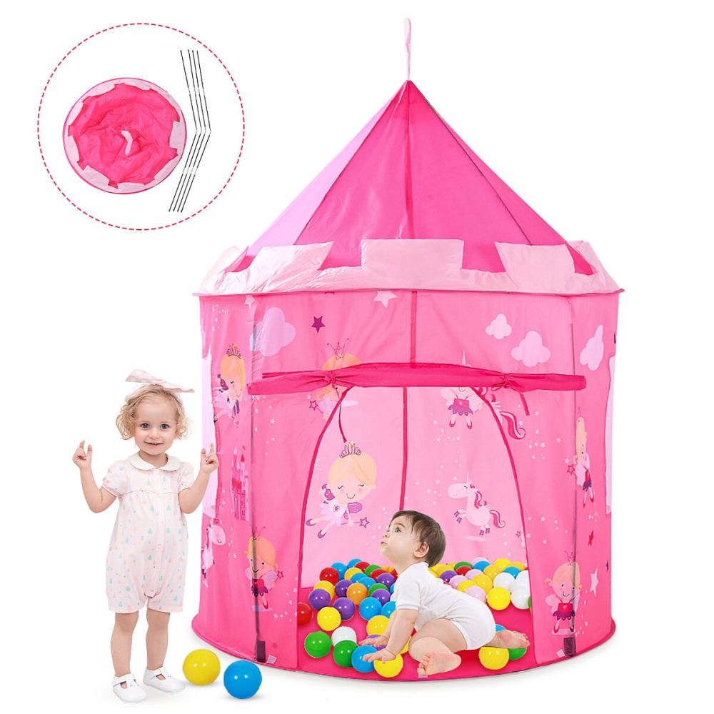 Children's Tent Kids Play Tent Children Princess Play Tent Castle Foldable Games Playhouse - Image 2