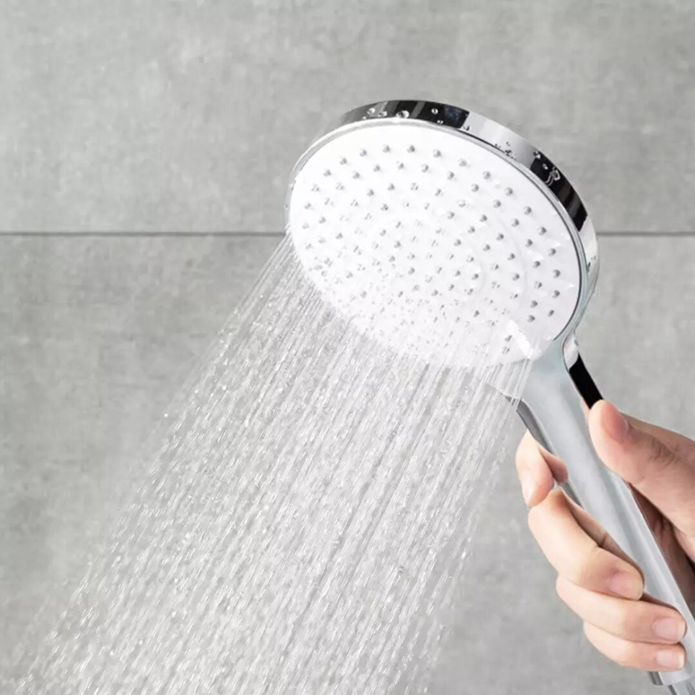 Tinymu Pressurized Shower Head Sets 110mm Large Shower Panel 3 Shower Mode Stainless Steel Water Hose Faucet Lifting Rod Bathroom Shower Sets from - - Image 2