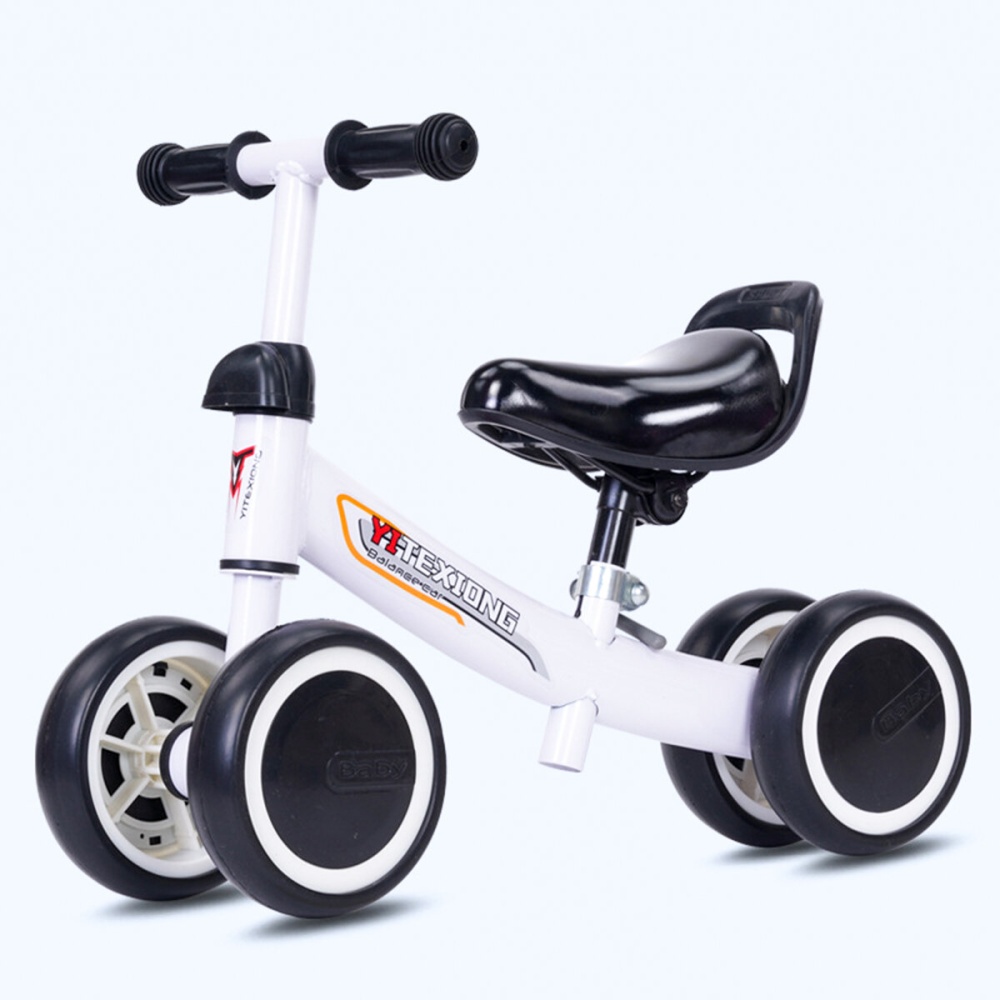 Baby No Pedals Balance Bike Kids Children Toddler Outdoor/Indoor Walker Bicycle for 1-3 Years Old Boys?Girls Balance Training - White - Image 2