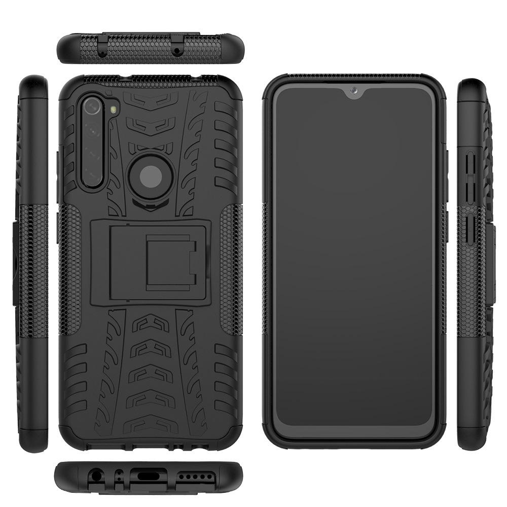 2 in 1 Armor Shockproof Non-slip with Bracket Stand Protective Case for Xiaomi Redmi Note 8 Non-original - Green - Image 2