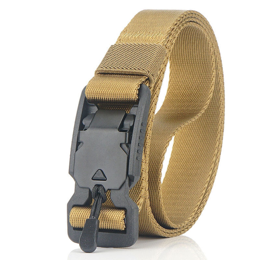 125cm ENNIU CX33 2.5cm Width Nylon Waist Belts Quick Release Buckle Tactical Belt - Wolf Brown - Image 2