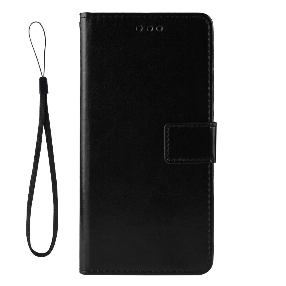 for Oukitel WP15 Case Magnetic Flip with Multiple Card Slot Wallet Folding Stand PU Leather Shockproof Full Cover Protective Case - Black - Image 2