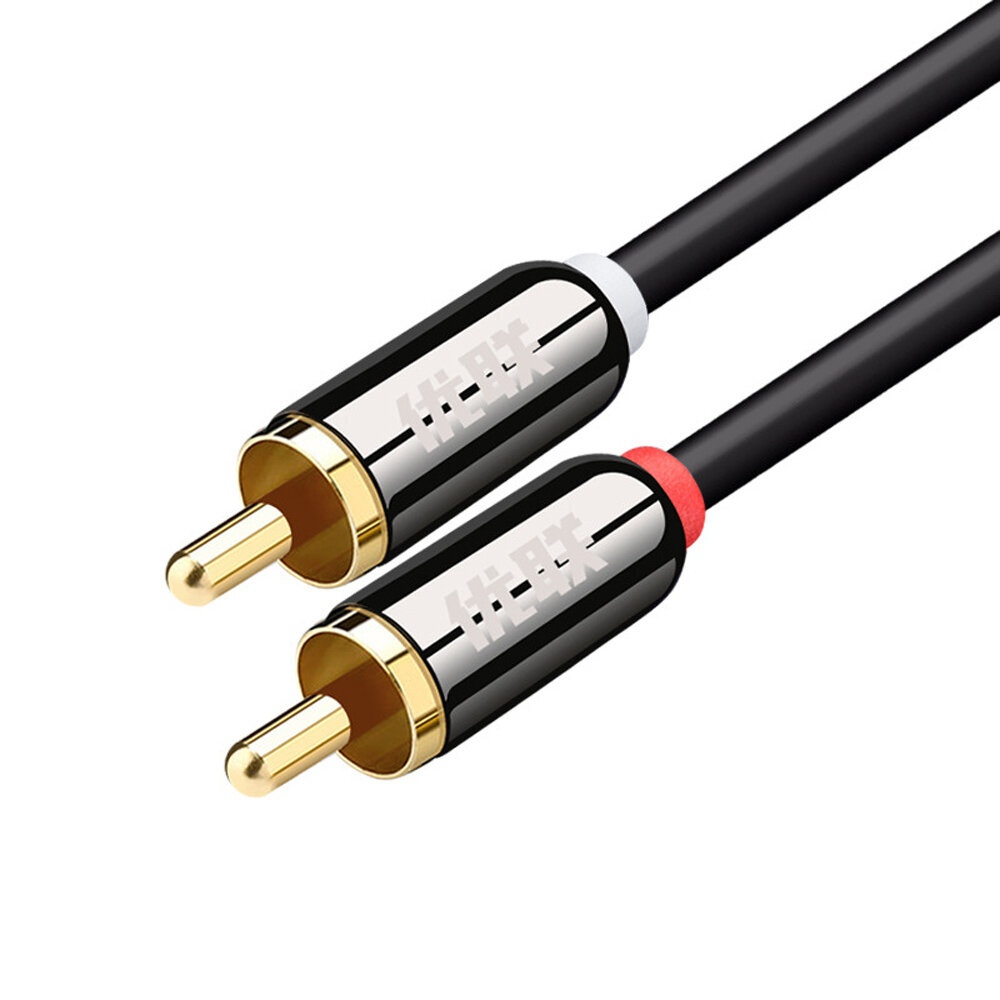 Unnlink HIFI 2RCA to 2 RCA Data Cable OFC AV Audio Cable For TV DVD Amplifier Subwoofer Soundbar Speaker Wire - 3M - Image 2